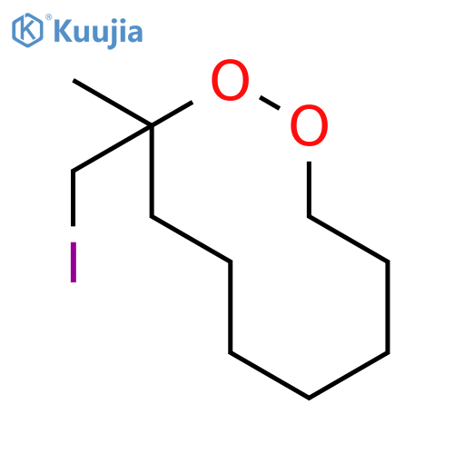 1,2-Dioxecane, 3-(iodomethyl)-3-methyl- structure