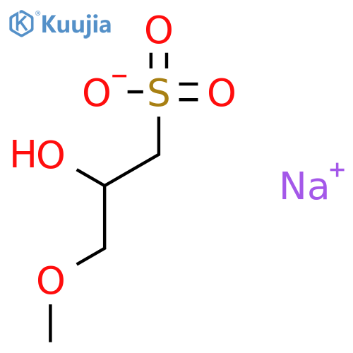 Sodium 2-hydroxy-3-methoxypropane-1-sulfonate structure