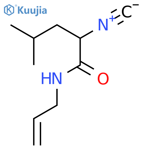 PENTANAMIDE, 2-ISOCYANO-4-METHYL-N-2-PROPENYL- structure