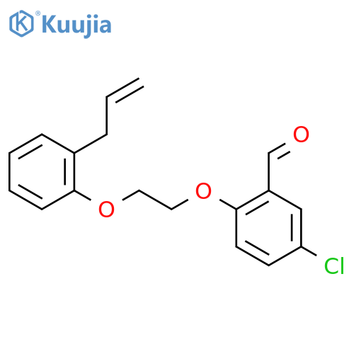 5-Chloro-2-{2-[2-(prop-2-en-1-yl)phenoxy]ethoxy}benzaldehyde structure