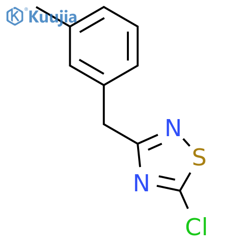 1,2,4-Thiadiazole, 5-chloro-3-[(3-methylphenyl)methyl]- structure