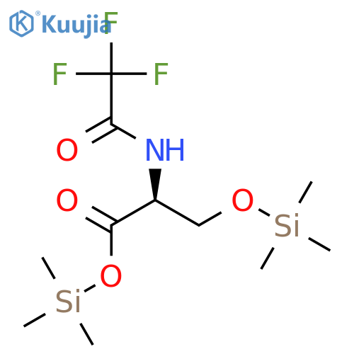 N-(trifluoroacetyl)-o-(trimethylsilyl)-l-serine trimethylsilyl ester structure