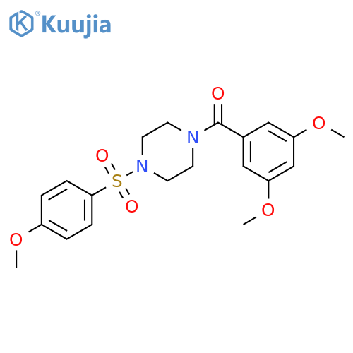 <br>(3,5-Dimethoxy-phenyl)-[4-(4-methoxy-benzenesulfonyl)-piperazin-1-yl]-metha none structure