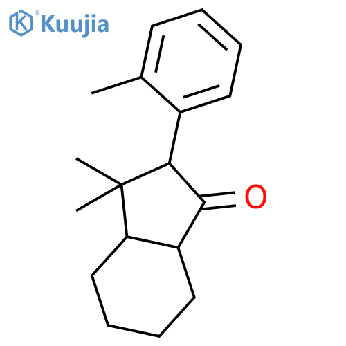 1H-INDEN-1-ONE, OCTAHYDRO-3,3-DIMETHYL-2-(2-METHYLPHENYL)- structure