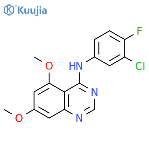 4-Quinazolinamine, N-(3-chloro-4-fluorophenyl)-5,7-dimethoxy- structure