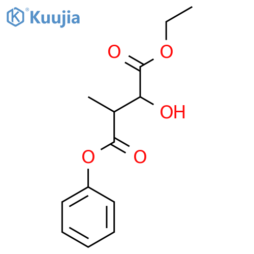 BUTANEDIOIC ACID, 2-HYDROXY-3-METHYL-, 1-ETHYL 4-PHENYL ESTER structure