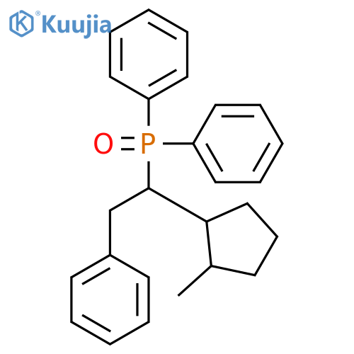 Phosphine oxide, [1-(2-methylcyclopentyl)-2-phenylethyl]diphenyl- structure