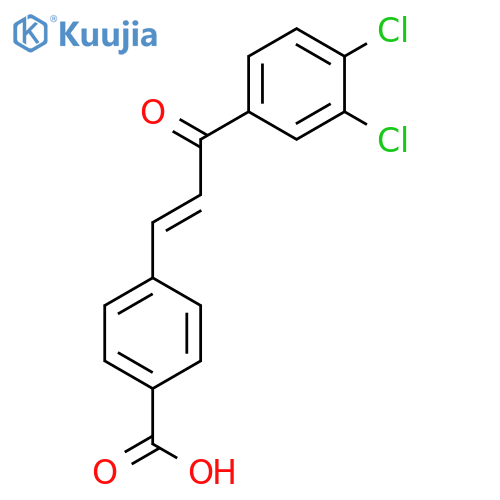 Benzoic acid, 4-[(1E)-3-(3,4-dichlorophenyl)-3-oxo-1-propenyl]- structure