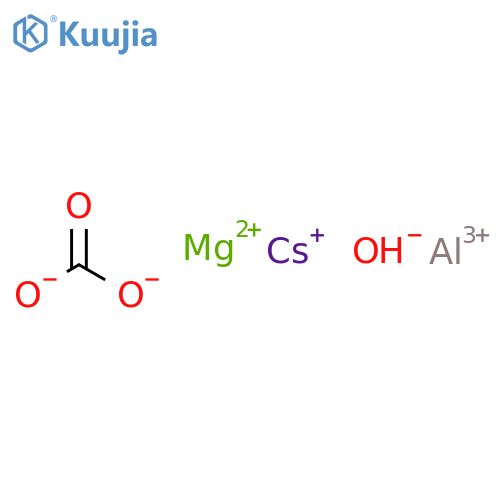 Aluminum cesium magnesium carbonate hydroxide structure
