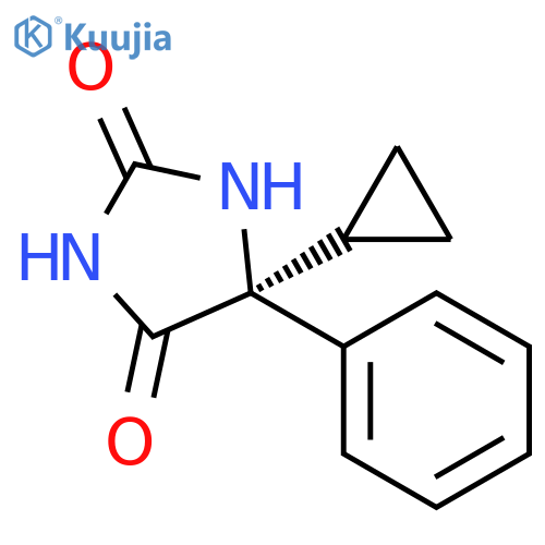 2,4-IMIDAZOLIDINEDIONE, 5-CYCLOPROPYL-5-PHENYL-, (5S)- structure