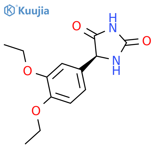 2,4-Imidazolidinedione, 5-(3,4-diethoxyphenyl)-, (5S)- structure