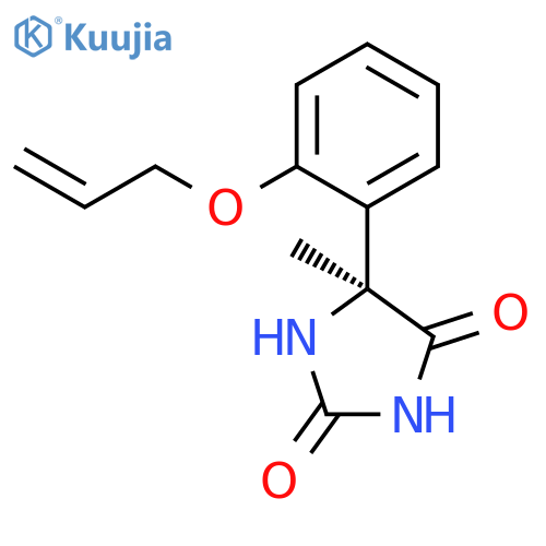 2,4-IMIDAZOLIDINEDIONE, 5-METHYL-5-[2-(2-PROPENYLOXY)PHENYL]-, (5S)- structure