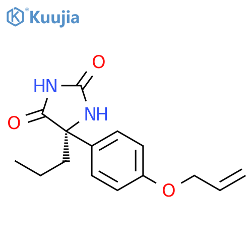 2,4-Imidazolidinedione, 5-[4-(2-propenyloxy)phenyl]-5-propyl-, (5S)- structure