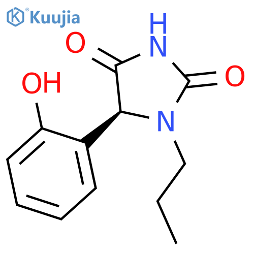 2,4-Imidazolidinedione, 5-(2-hydroxyphenyl)-1-propyl-, (5S)- structure