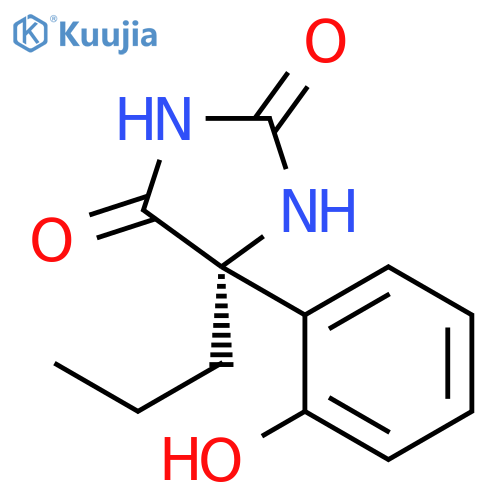 2,4-IMIDAZOLIDINEDIONE, 5-(2-HYDROXYPHENYL)-5-PROPYL-, (5S)- structure