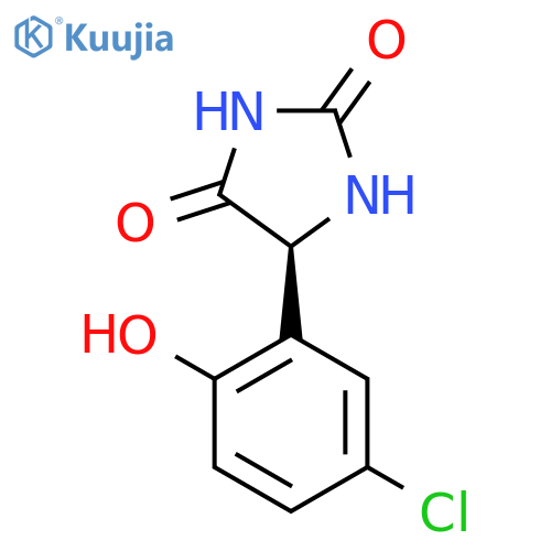 2,4-Imidazolidinedione, 5-(5-chloro-2-hydroxyphenyl)-, (5S)- structure