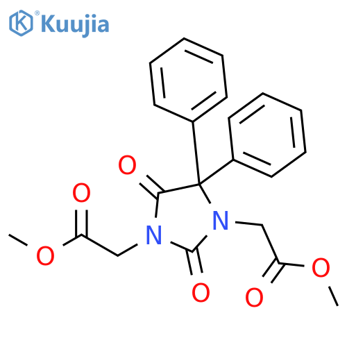 1,3-IMIDAZOLIDINEDIACETIC ACID, 2,5-DIOXO-4,4-DIPHENYL-, DIMETHYL ESTER structure