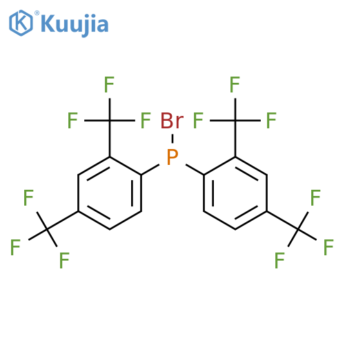 PHOSPHINOUS BROMIDE, BIS[2,4-BIS(TRIFLUOROMETHYL)PHENYL]- structure