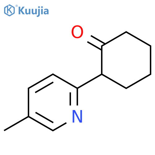 Cyclohexanone, 2-(5-methyl-2-pyridinyl)- structure