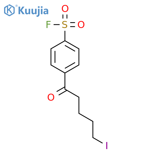 BENZENESULFONYL FLUORIDE, 4-(5-IODO-1-OXOPENTYL)- structure