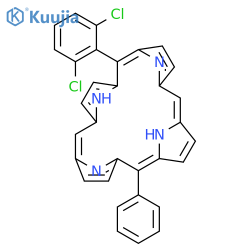 21H,23H-Porphine, 5-(2,6-dichlorophenyl)-15-phenyl- structure