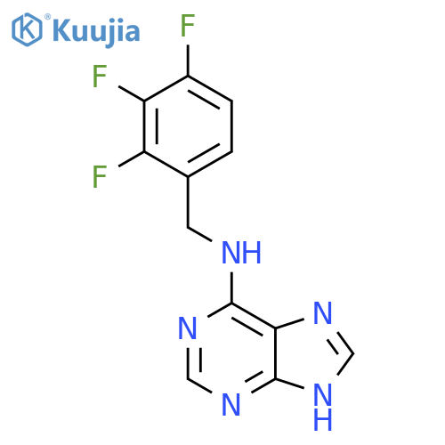 1H-Purin-6-amine, N-[(2,3,4-trifluorophenyl)methyl]- structure