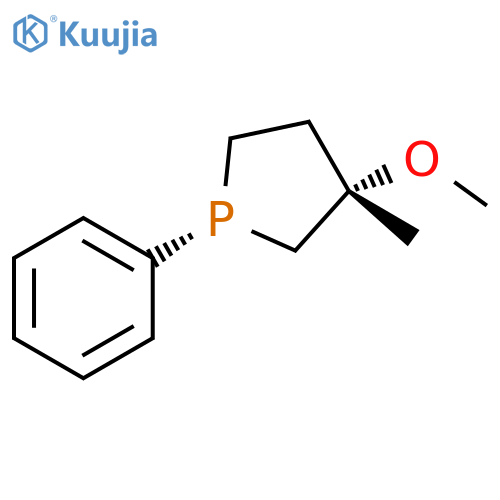 Phospholane, 3-methoxy-3-methyl-1-phenyl-, cis- structure
