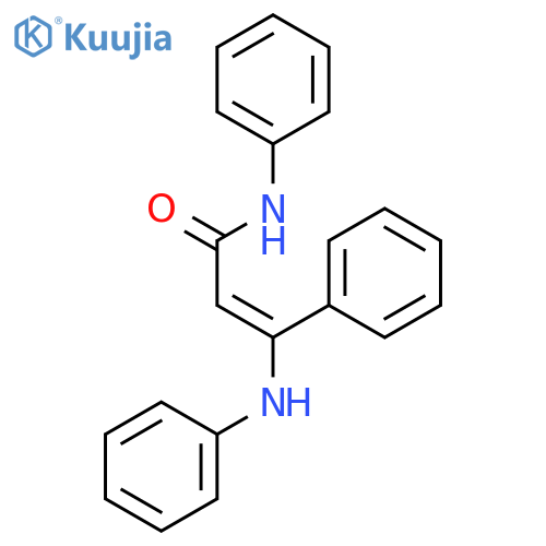 2-Propenamide, N,3-diphenyl-3-(phenylamino)- structure