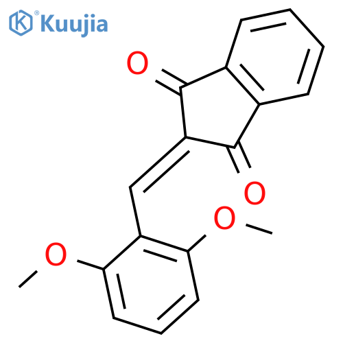 1H-INDENE-1,3(2H)-DIONE, 2-[(2,6-DIMETHOXYPHENYL)METHYLENE]- structure