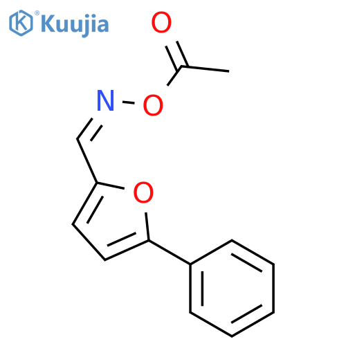 2-FURANCARBOXALDEHYDE, 5-PHENYL-, O-ACETYLOXIME, (Z)- structure