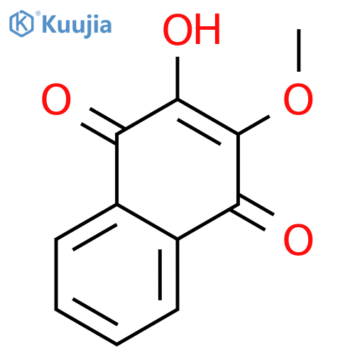 1,4-Naphthalenedione, 2-hydroxy-3-methoxy- structure