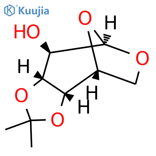 1,6-Anhydro-3,4-O-isopropylidene-β-D-galactopyranose structure
