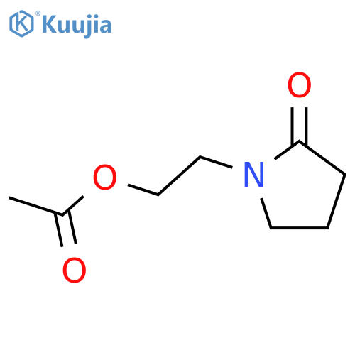 2-Pyrrolidinone, 1-[2-(acetyloxy)ethyl]- structure