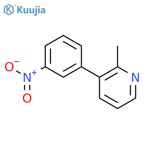 Pyridine, 2-methyl-3-(3-nitrophenyl)- structure