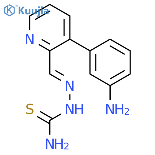 Hydrazinecarbothioamide,2-[[3-(3-aminophenyl)-2-pyridinyl]methylene]- structure