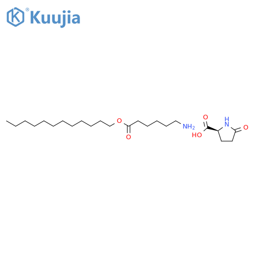 5-oxo-L-proline, compound with dodecyl 6-aminohexanoate (1:1) structure