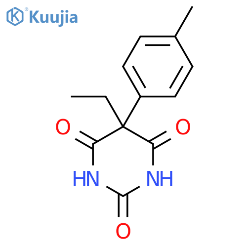 2,4,6(1H,3H,5H)-Pyrimidinetrione,5-ethyl-5-(4-methylphenyl)- structure