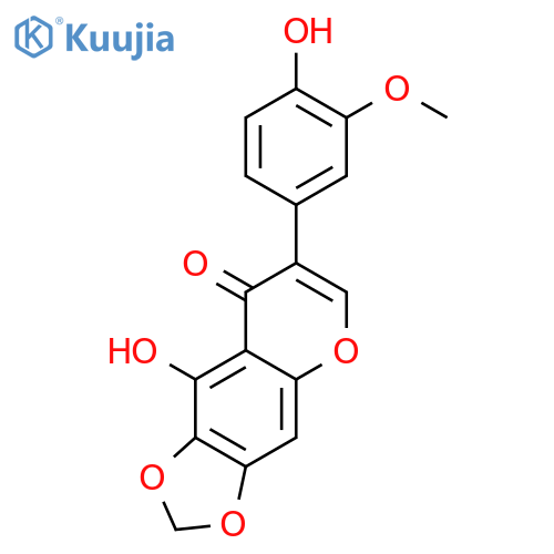 3'-Me,6,7-methylene ether-3',4',5,6,7-Pentahydroxyisoflavone structure