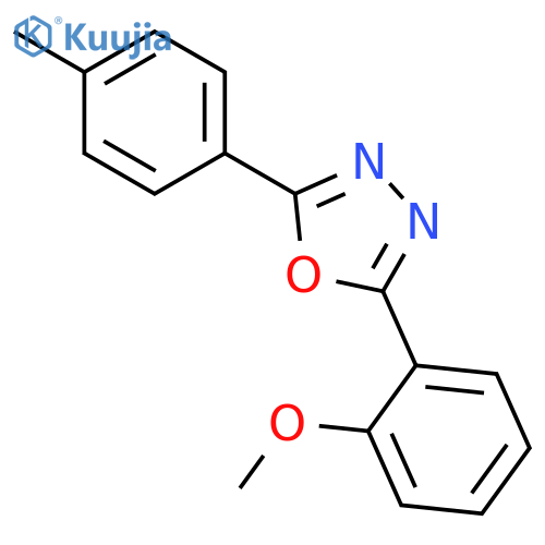 1,3,4-Oxadiazole, 2-(2-methoxyphenyl)-5-(4-methylphenyl)- structure