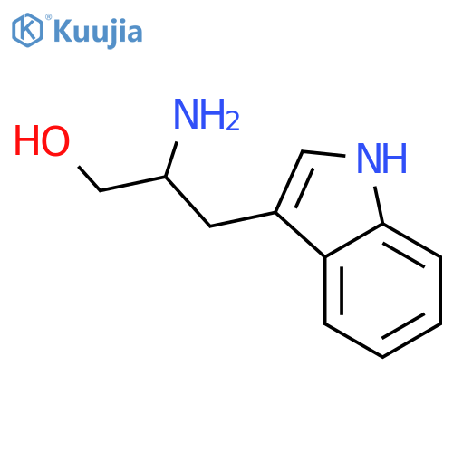 1H-Indole-3-propanol, b-amino- structure