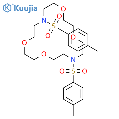 7,16-bis[(4-methylphenyl)sulfonyl]-1,4,10,13-tetraoxa-7,16-diazacyclooctadecane structure