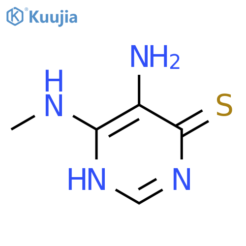 4(1H)-Pyrimidinethione, 5-amino-6-(methylamino)- structure