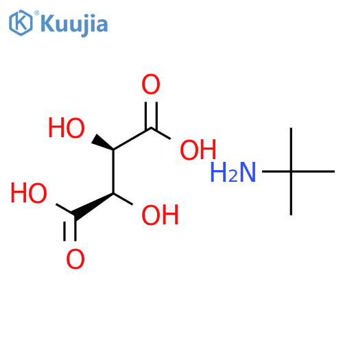 2-PROPANAMINE, 2-METHYL-, (2R,3R)-2,3-DIHYDROXYBUTANEDIOATE structure