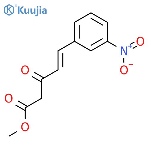 4-Pentenoic acid, 5-(3-nitrophenyl)-3-oxo-, methyl ester structure