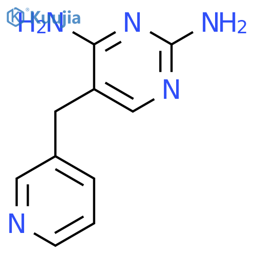 5-(pyridin-3-ylmethyl)pyrimidine-2,4-diamine structure