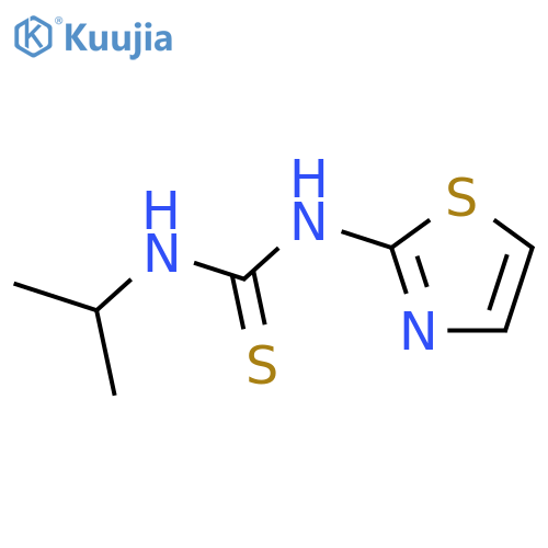 THIOUREA, N-(1-METHYLETHYL)-N'-2-THIAZOLYL- structure