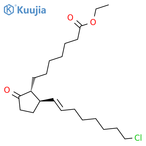 Prost-13-en-1-oic acid, 20-chloro-9-oxo-, ethyl ester, (13E)- structure