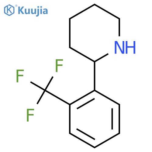 2-(2-(Trifluoromethyl)phenyl)piperidine structure