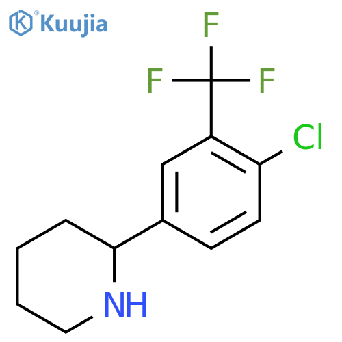2-4-chloro-3-(trifluoromethyl)phenylpiperidine structure