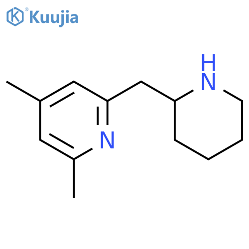 2,4-Dimethyl-6-(2-piperidinylmethyl)pyridine structure